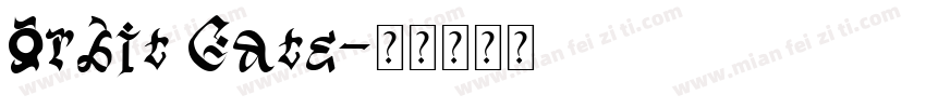 Orbit Gate字体转换
